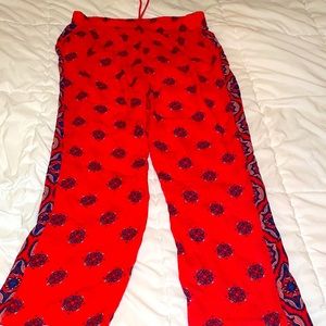 Boho Style Fourteenth Place Casual Pants. Elastic waist with front pockets. L